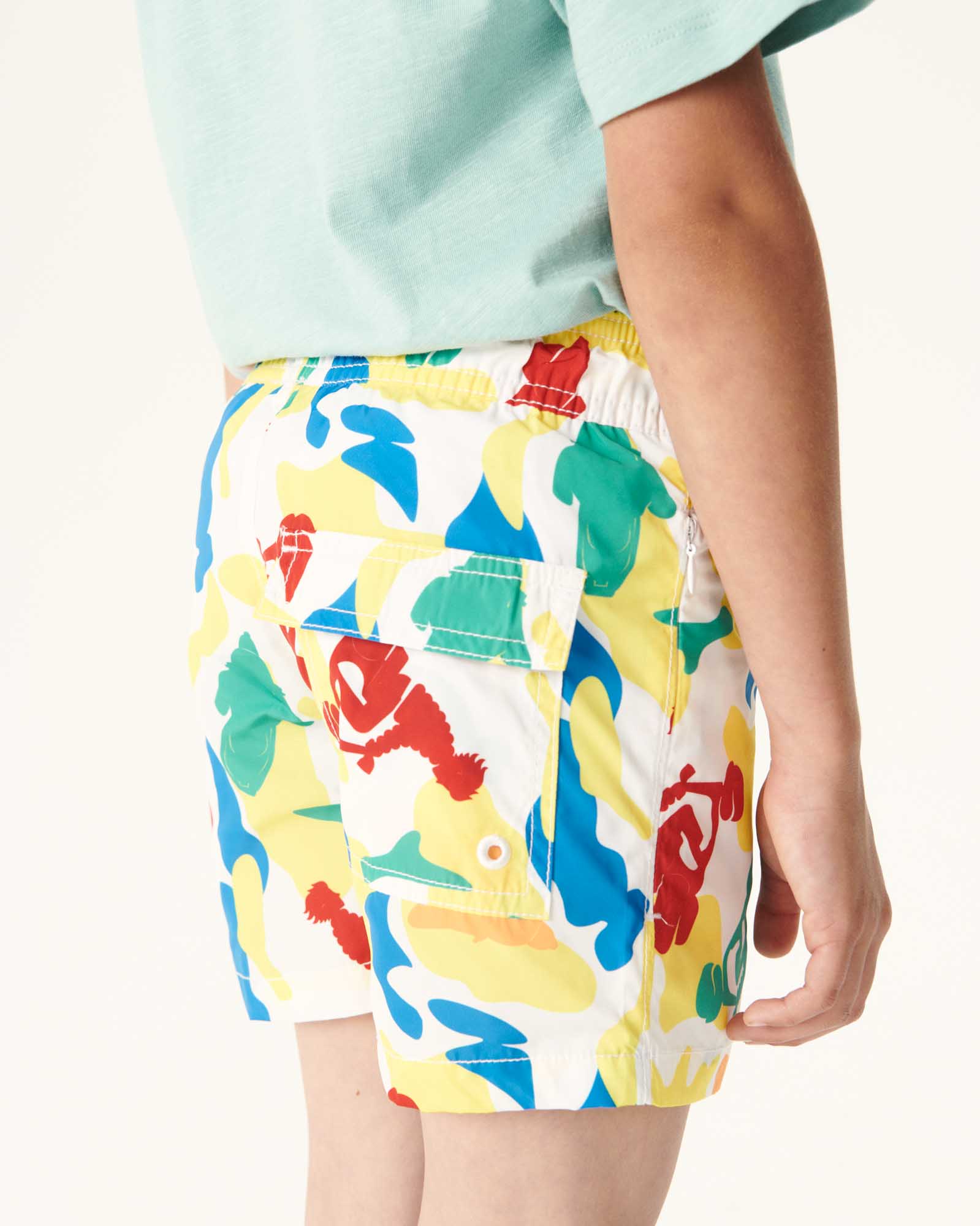 Short de bain Camo multico enfant Cassis