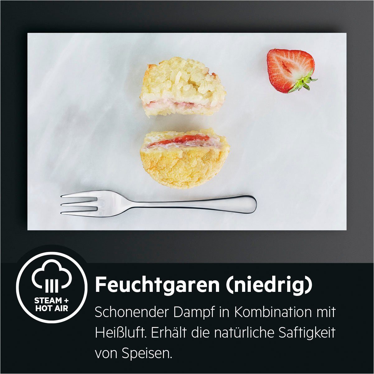 AEG Einbaubackofen Serie 7000 BSS57606BM 949 494 825, mit Vollauszug, Pyrolyse-Selbstreinigung