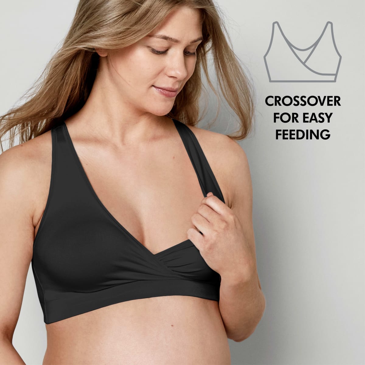 Schwangerschafts- & Still-Bustier Gr. L Keep Cool Sleep, schwarz, 1 St