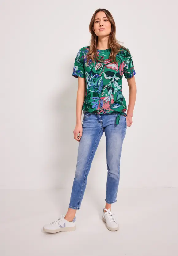 CECIL Print Leinenbluse