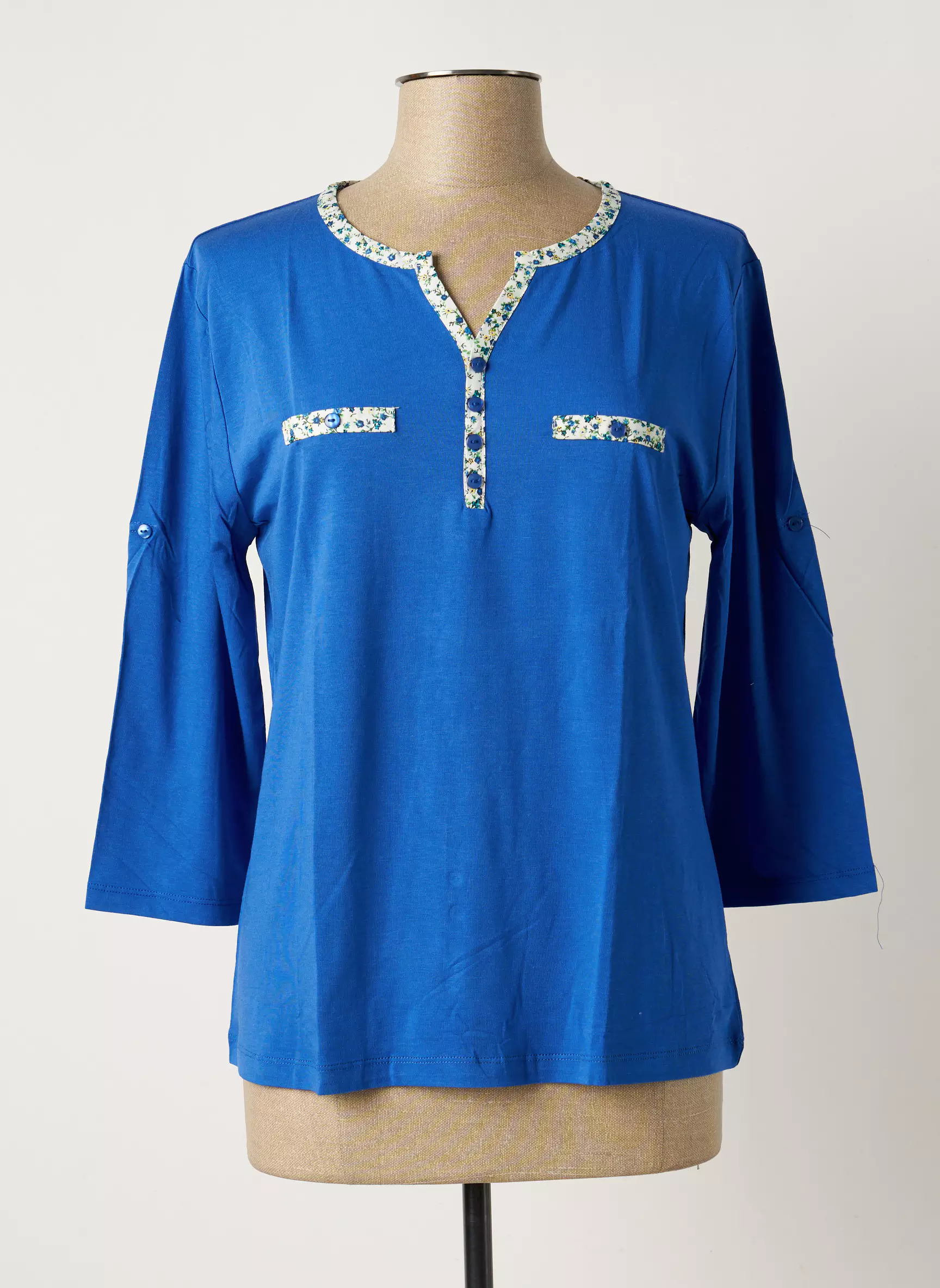 Soie Pour Soi Tops Femme couleur bleu