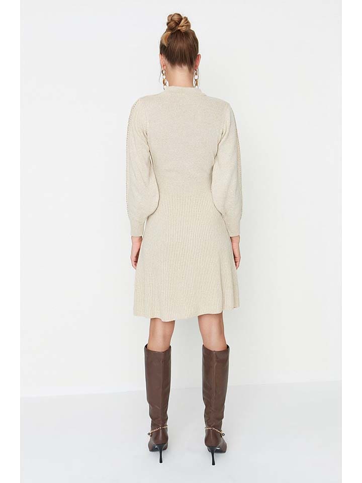 trendyol Kleid in Beige günstig kaufen
