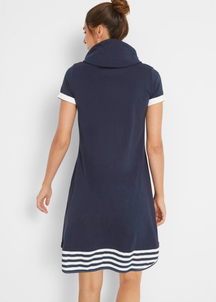 Baumwoll-Shirtkleid, kurzarm