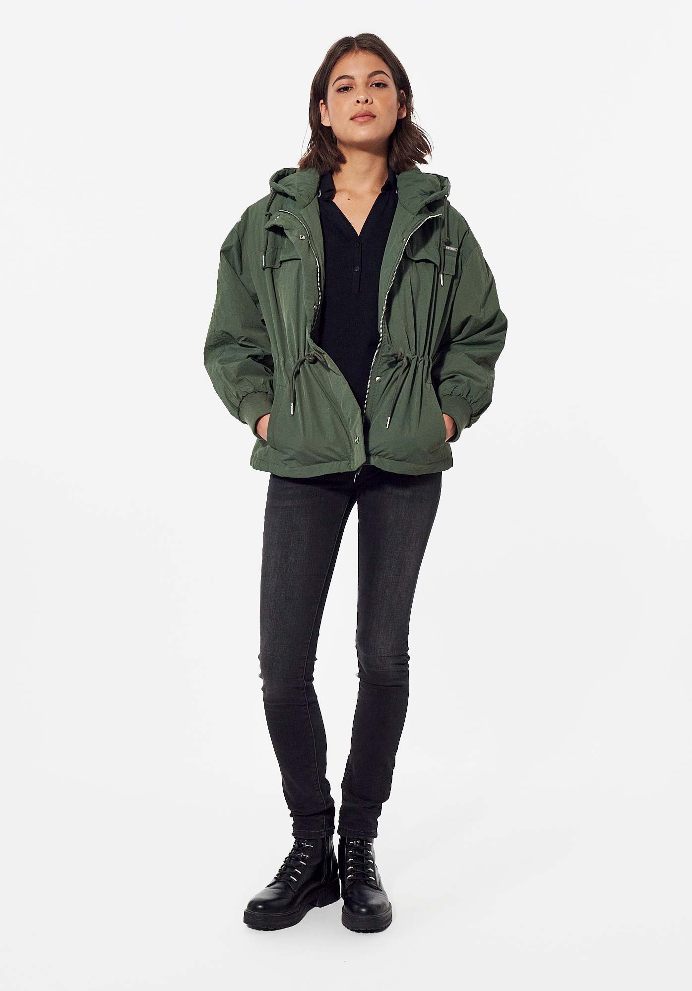 DWEN   Blouson kaki Femme