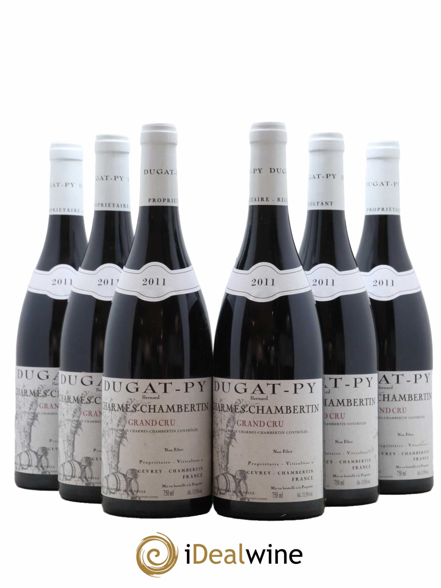 Charmes-Chambertin Grand Cru Dugat-Py  2011 - Lot de 6 Bouteilles