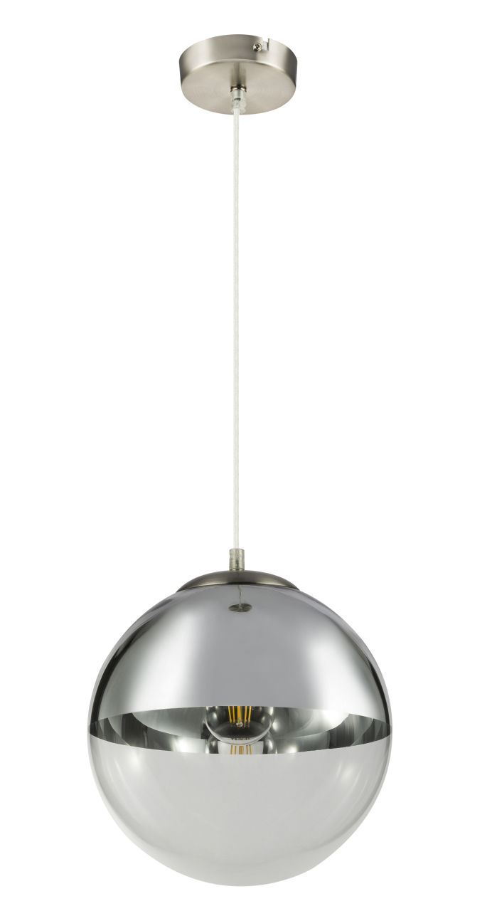 Globo Lighting - VARUS - Hängeleuchte Metall Nickel matt, 1x E27