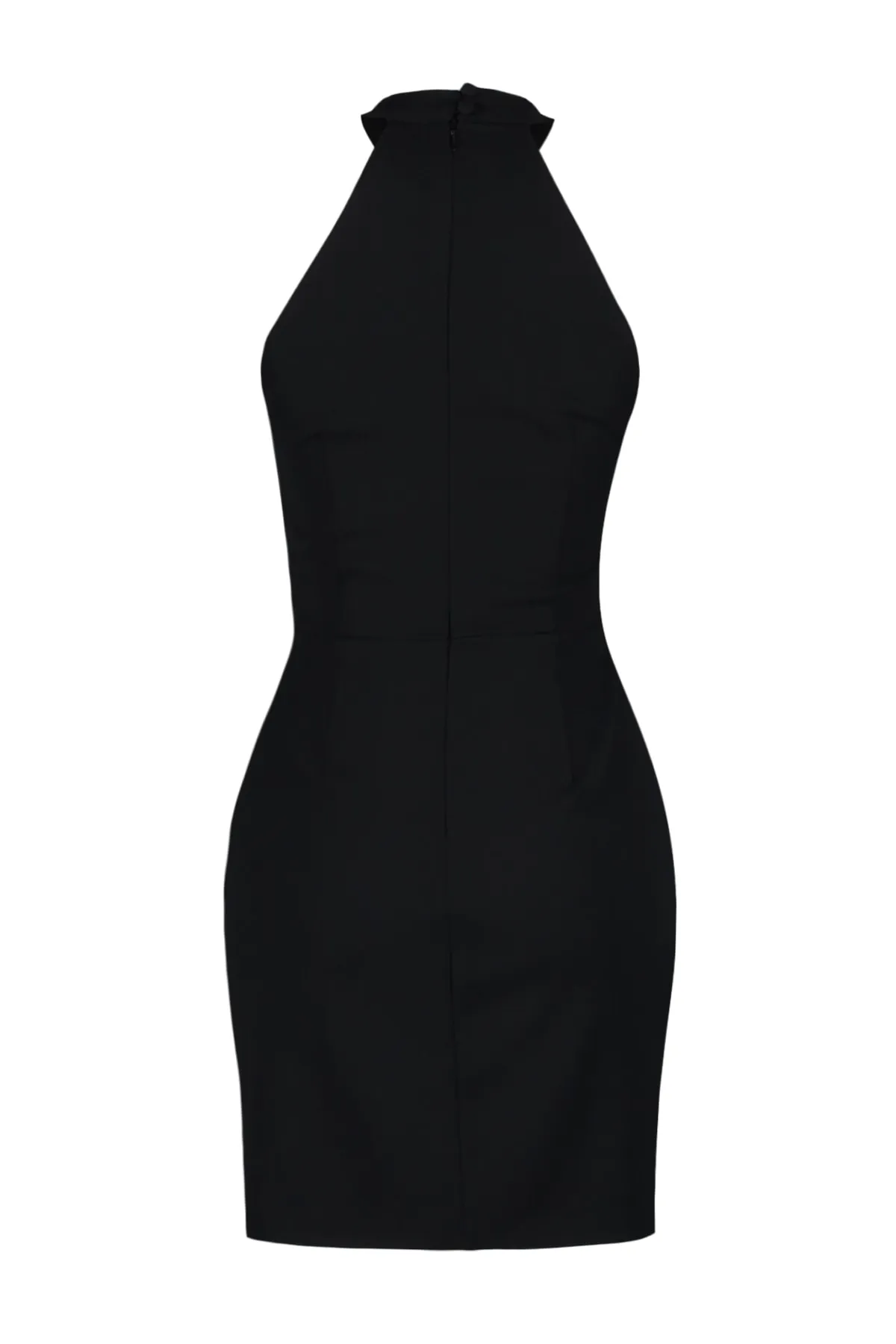 Trendyol Collection  Schwarzes, figurbetontes, gewebtes, glänzendes Stein-Stilvolles Abendkleid TPRSS23EL00509