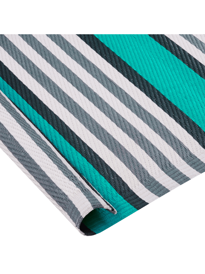 Beliani Outdoorteppich SAUGOR in Blau/Weiß/Schwarz - (W) 120 x (L) 180 cm günstig kaufen onesize