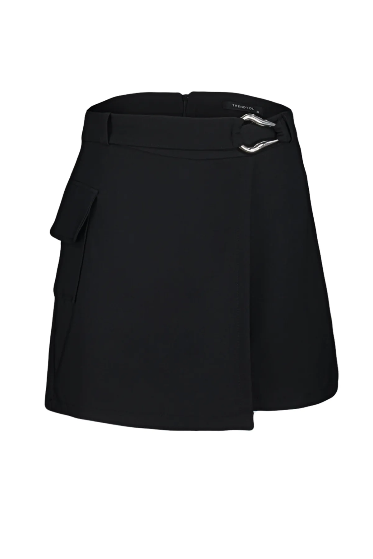Trendyol Collection  Shorts - Schwarz - Hoher Bund