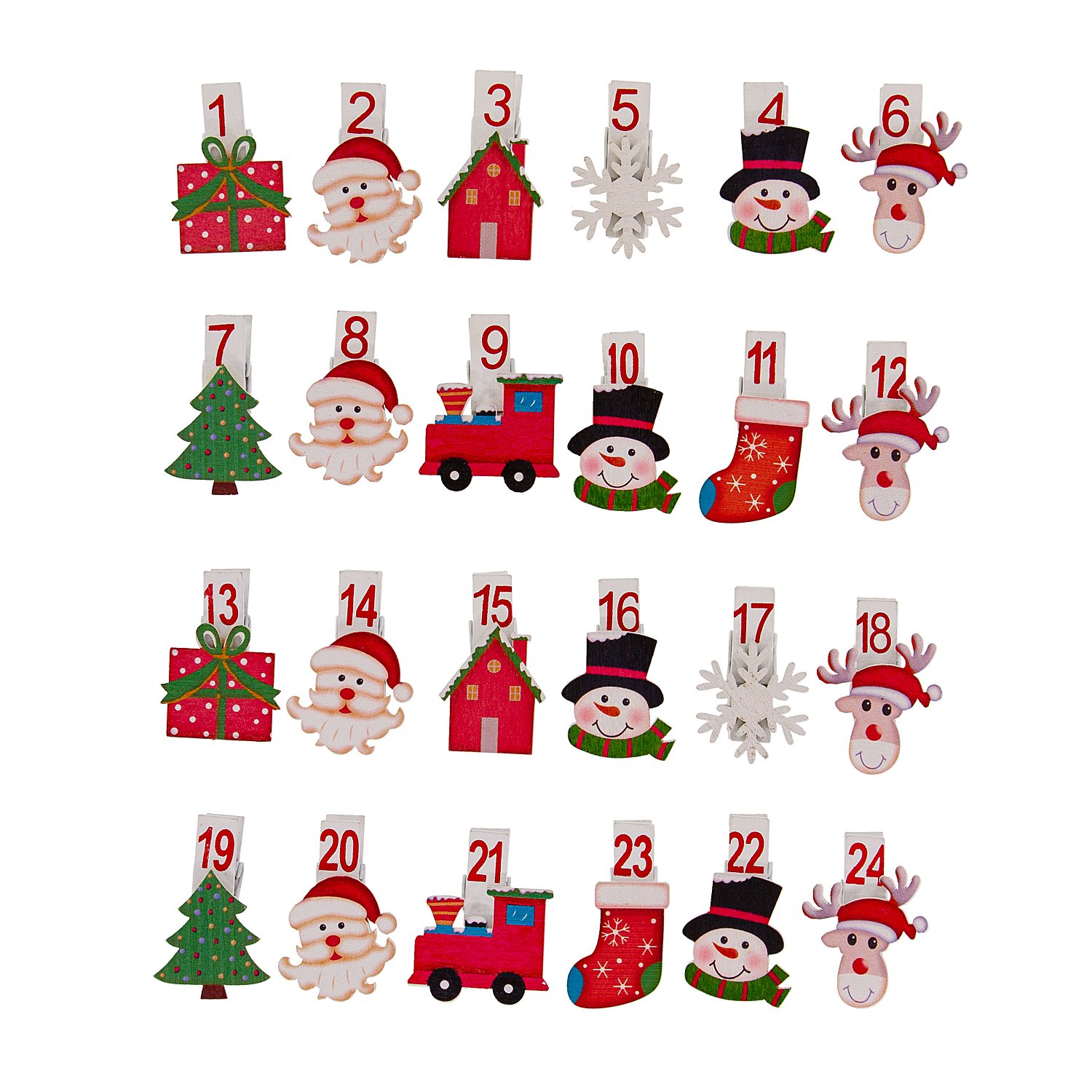 Adventskalender-Zahlen 