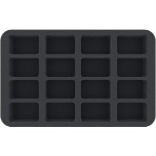 Feldherr 40 mm Half-Size Schaumstoff mit 16 mittleren Fächern für Massive Darkness
