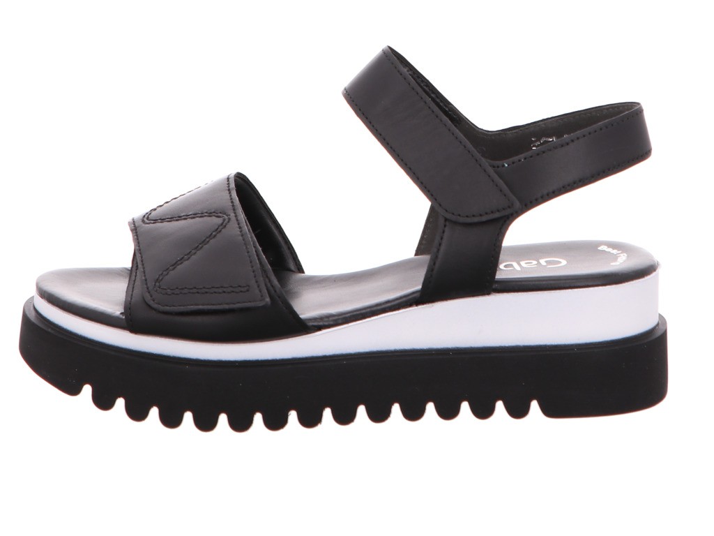 GABOR Plateau Sandalen schwarz