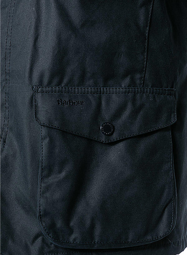 Barbour, Fieldjacket Ogston, Baumwolle gewachst, navy