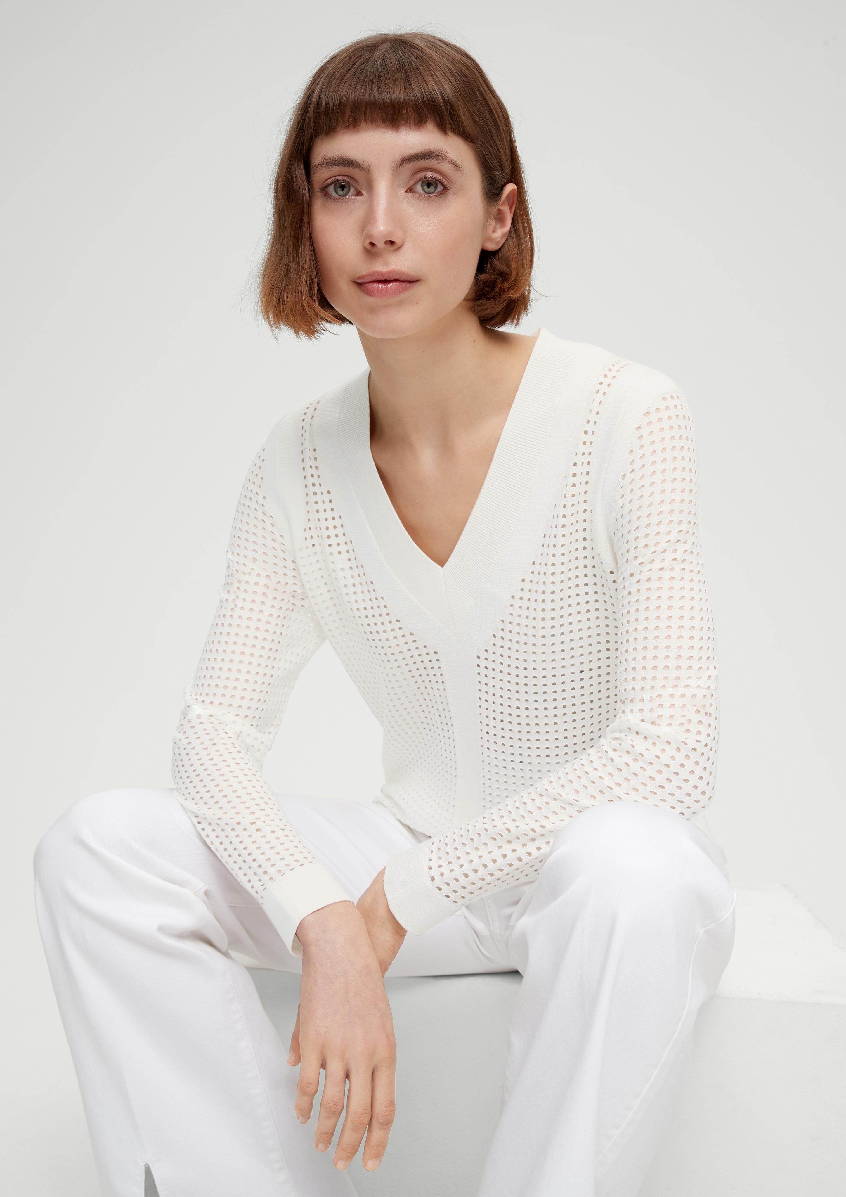 Pullover mit Lochmuster  2127071-0210
