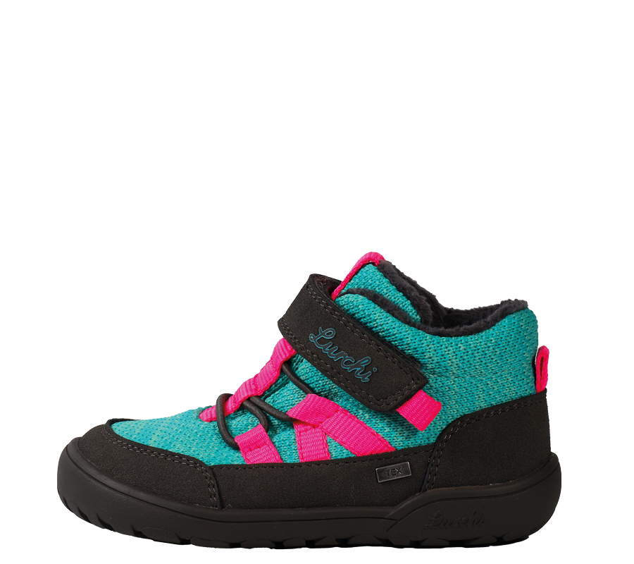 Lurchi Sneaker Jaden-TEX Barefoot - turkis-pink