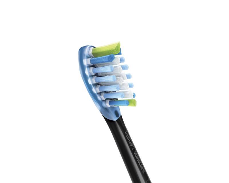 PHILIPS Ersatzbürstenkopf Medium Schwarz HX9044/33