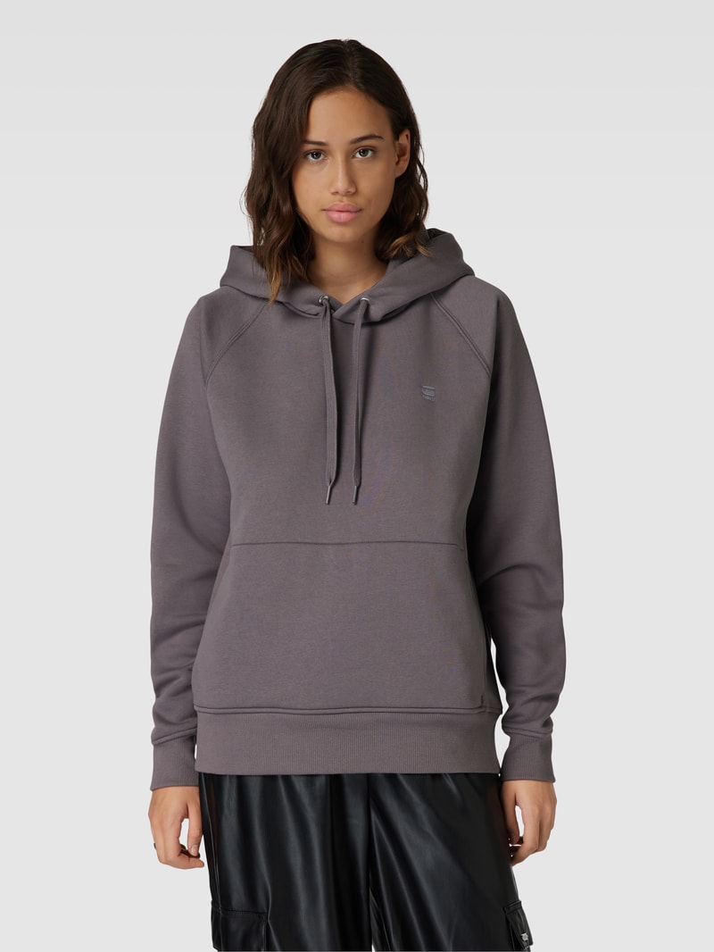 Hoodie mit Label-Stitching Modell 'Premium core 2.0' in schlamm
