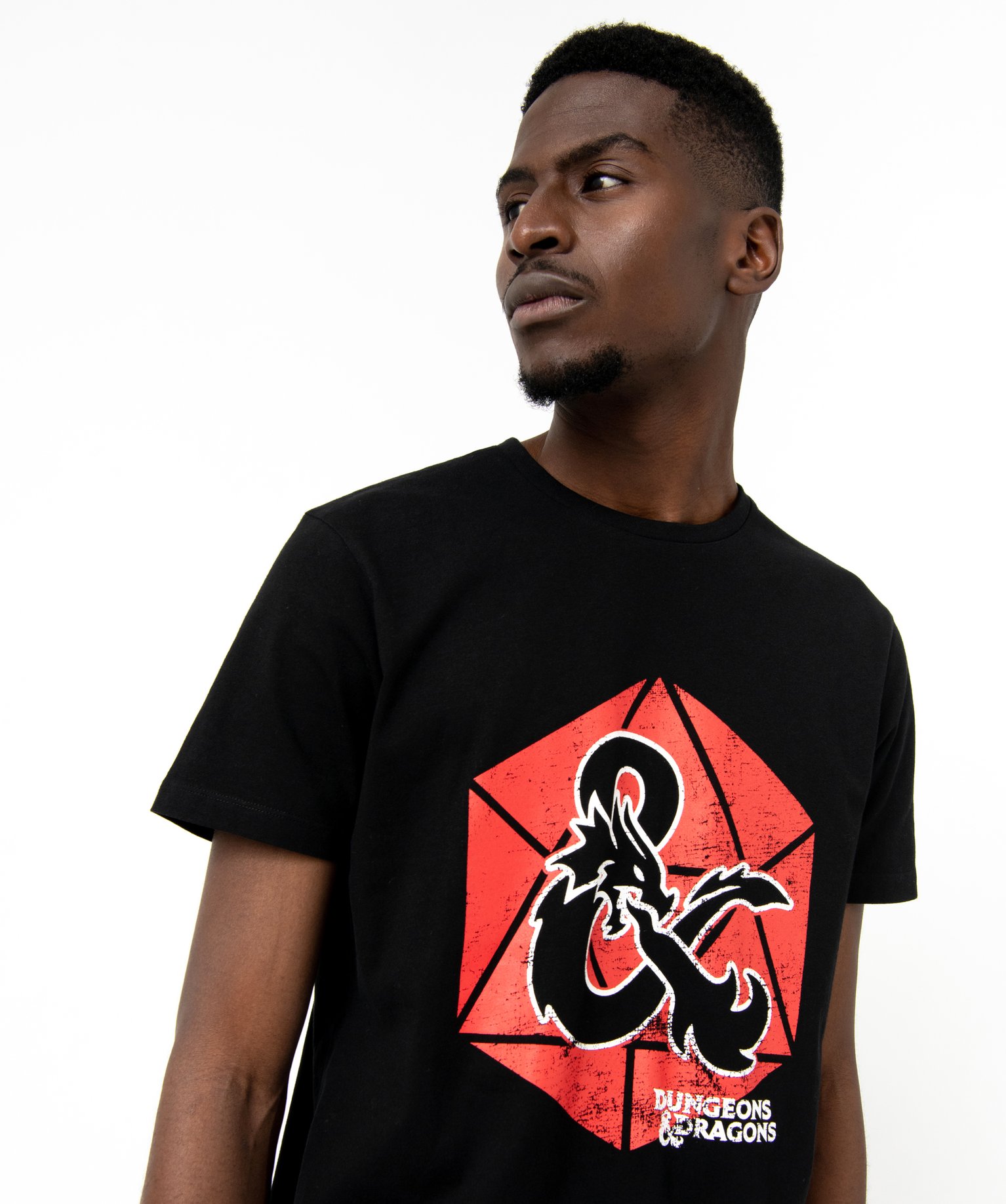 Tee-shirt manches courtes imprimé homme - Donjons & Dragons noir | GEMO