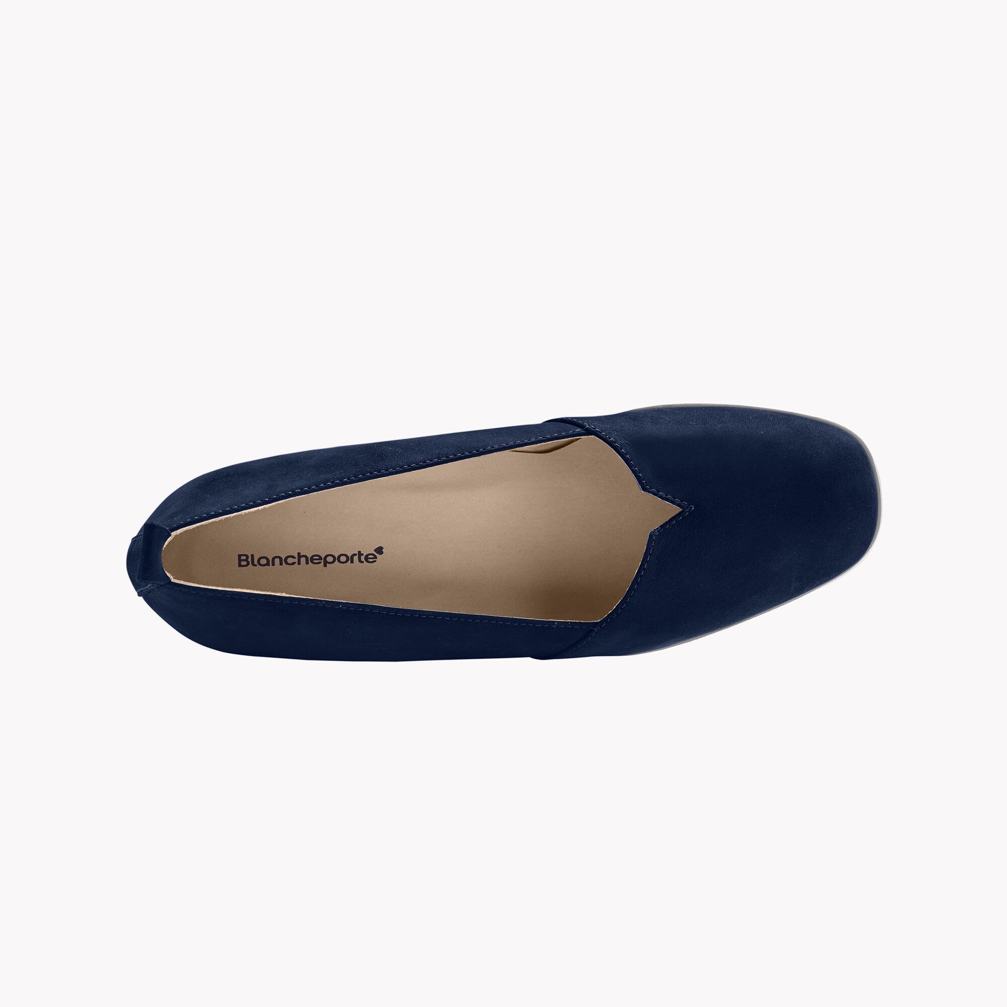 Ballerines compensées en cuir