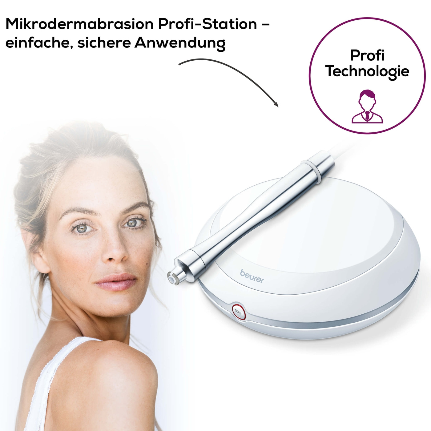 Beurer Mikrodermabrasion FC 100 Pureo Derma Peel-Mikrodermabrasion - Professionelles Peeling für zu Hause