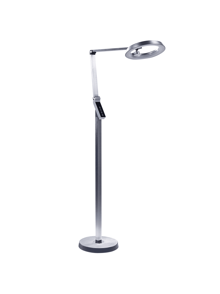 Beliani Stehleuchten CARINA in Silber - (W) 63 x (H) 170 x (L) 27 cm günstig kaufen onesize