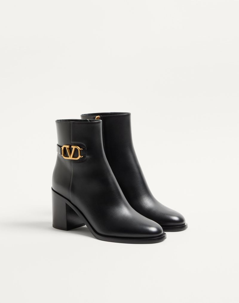 Bota VLogo Signature em couro de bezerro 75 mm