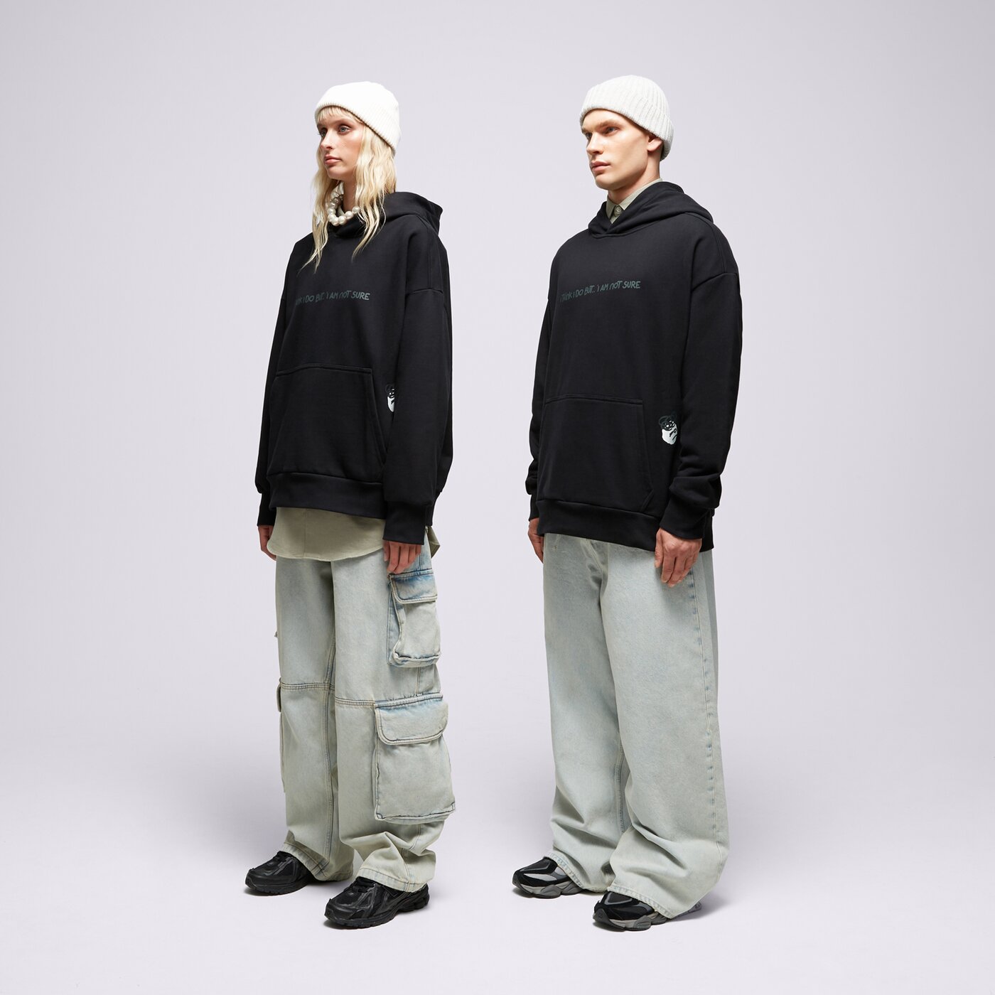 S.NOW JOB SIZEER HOODIE “I THINK I DO” BLACK Schwarz