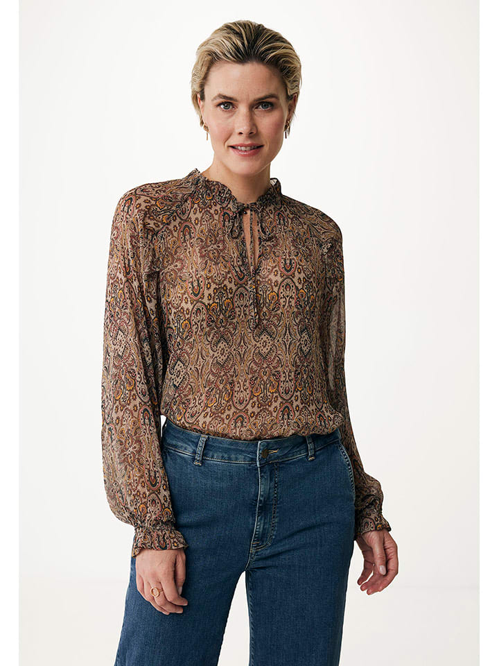 Mexx Bluse in Hellbraun günstig kaufen