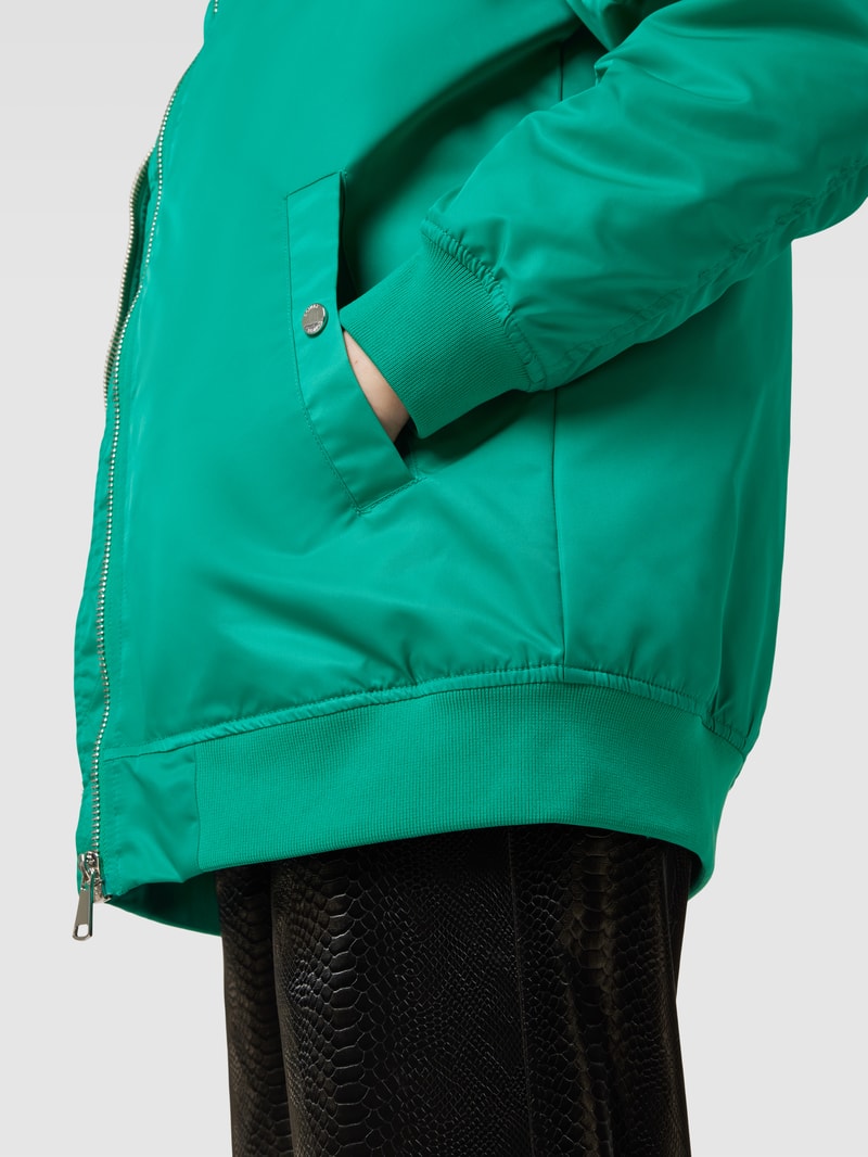 Bomberjacke mit Reißverschluss in grün