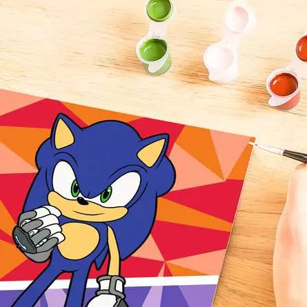 CreArt Sonic: New Yoke City - Malen nach Zahlen für Kinder ab 7 Jahren