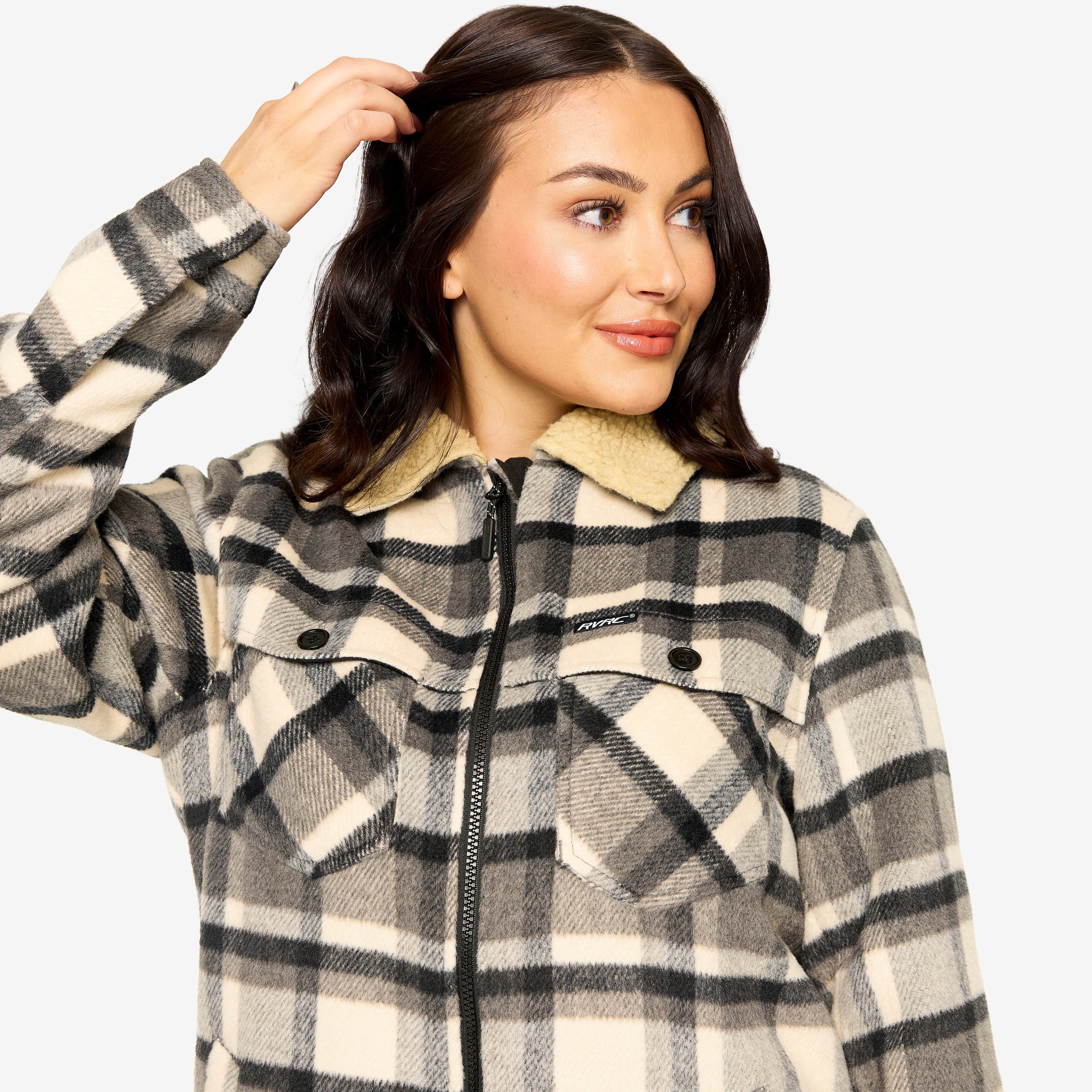 Lumber Jacket Femme Tofu/Anthracite