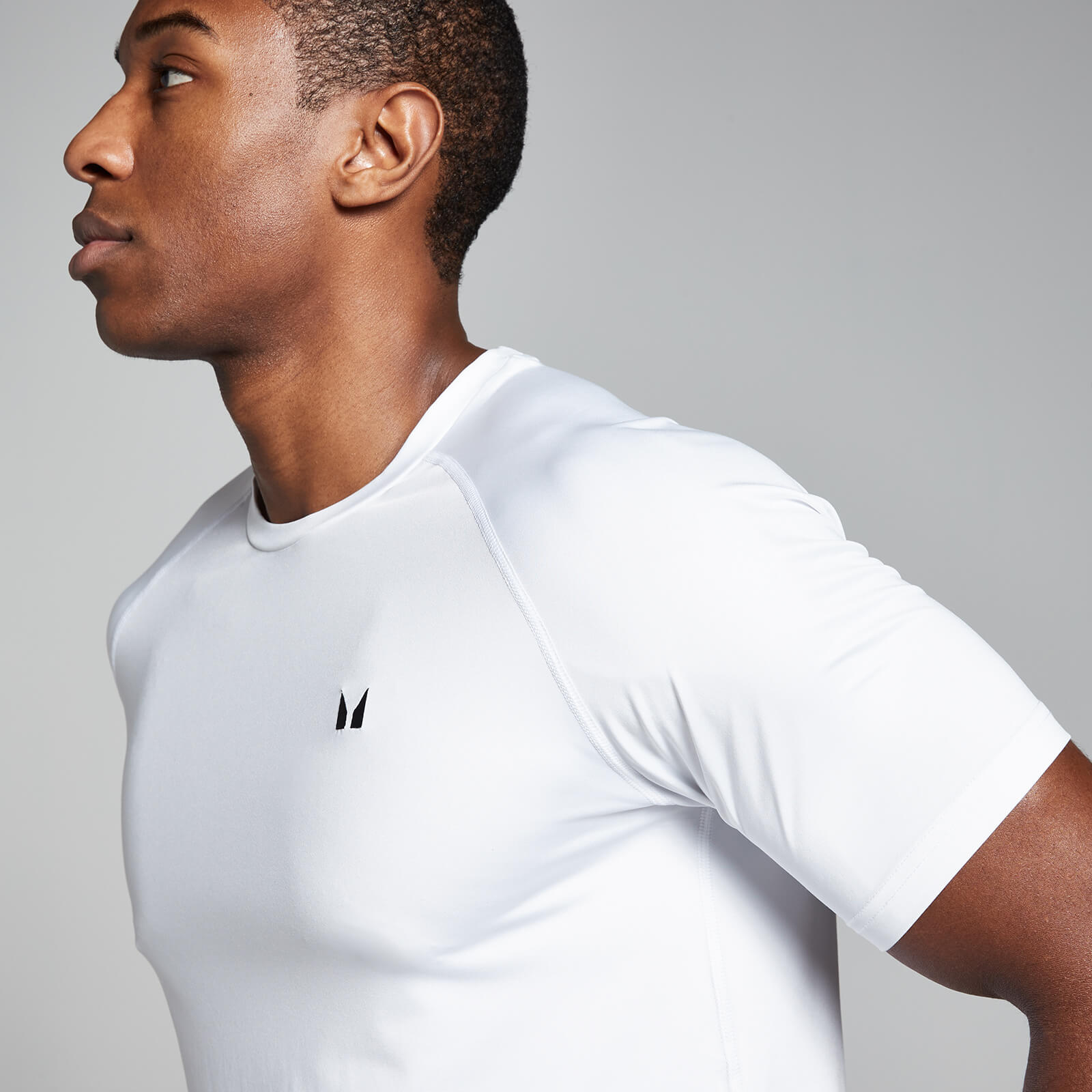 T-shirt d’entraînement à manches courtes MP pour hommes – Blanc