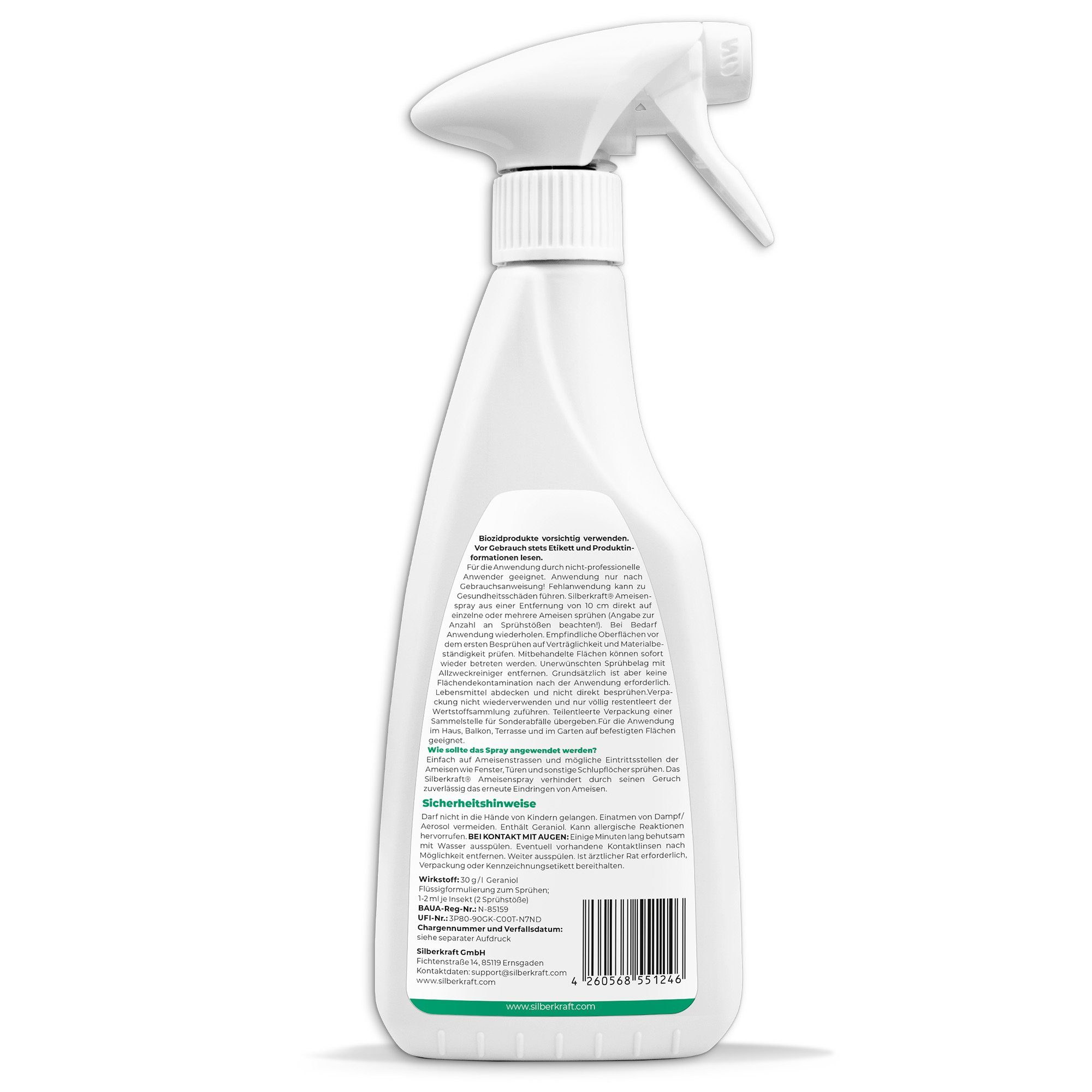 Silberkraft Insektenspray Anti Ameisen Spray - Ameisenspray, 500 ml, 1-St.
