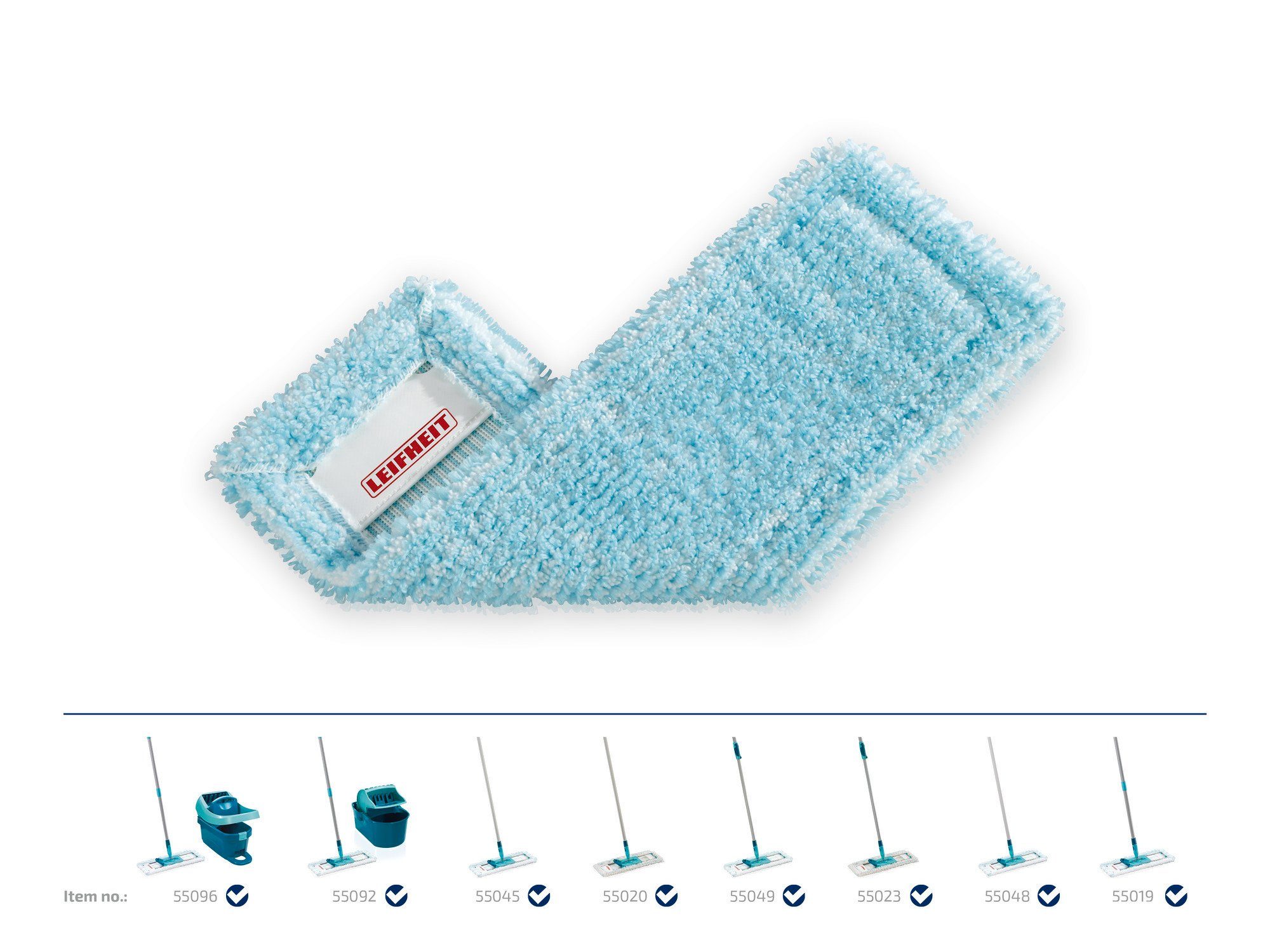 Leifheit Wischbezug Profi XL super soft 2er Set Wischbezug