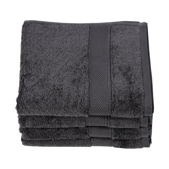 Frottier-Serie Hotel Handtuch, 4er Set, anthrazit