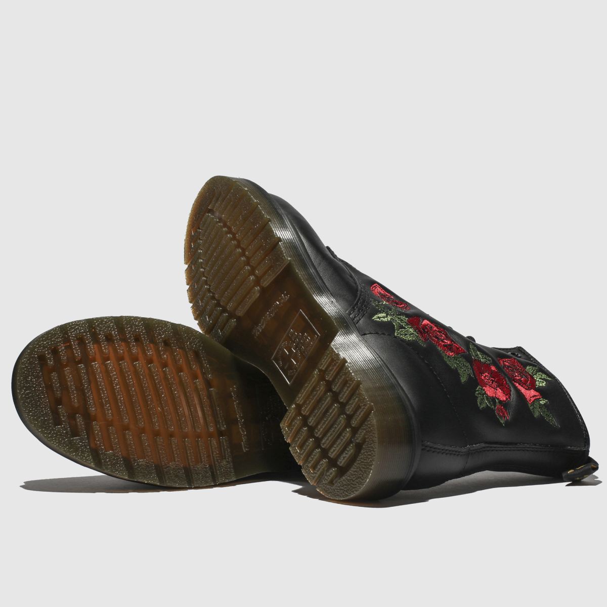 Dr Martens 1460 Vonda stövlar i svart och rött