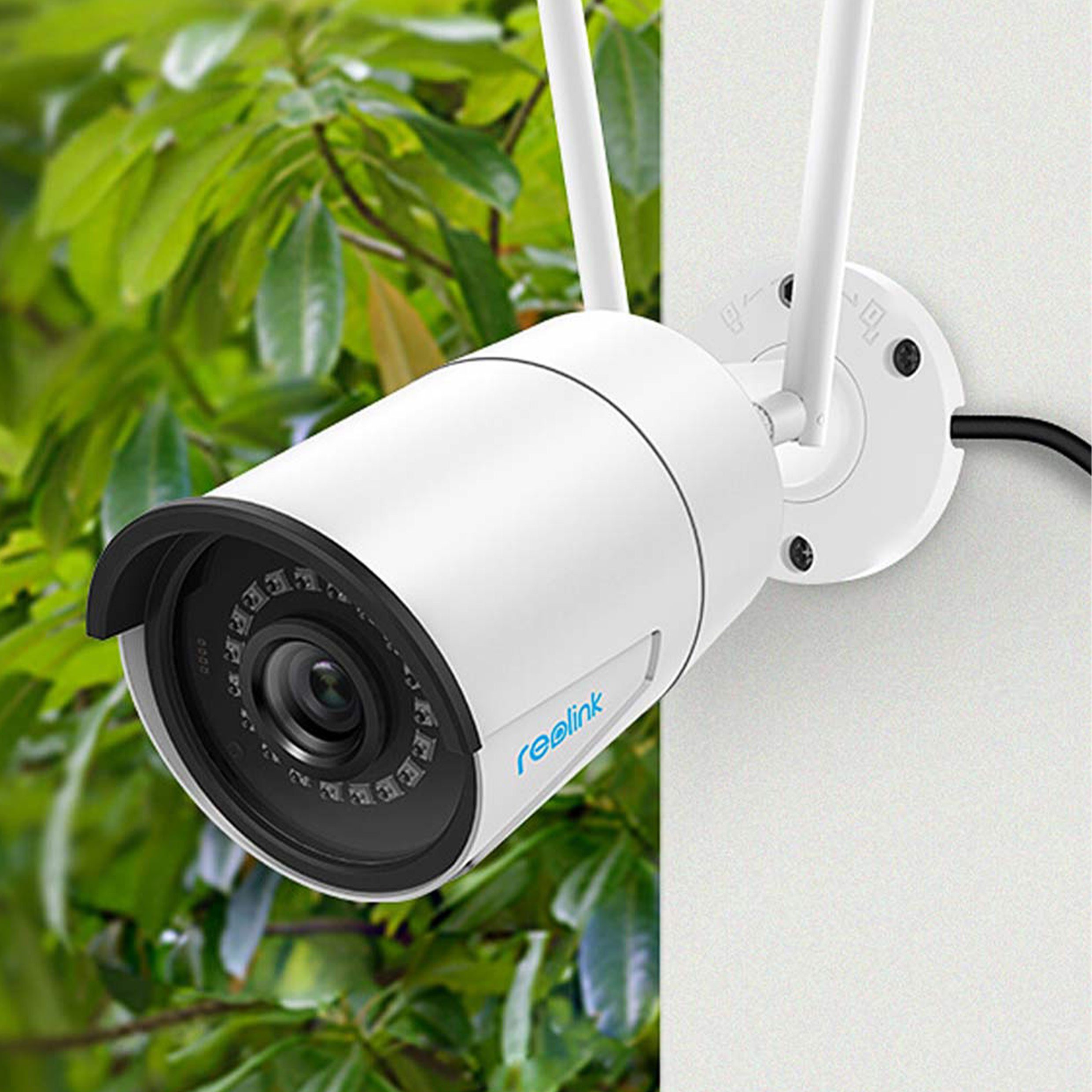 Reolink RLC-510WA 5 MP IP Dualband-WLAN Überwachungskamera (Außenbereich, Innenbereich, Personen- und Autoerkennung, Dualband-WLAN, 5 Megapixel Super HD Auflösung, Wettergeschützt nach IP66, Funktioniert mit Google Assistent, inkl. 64 GB microSD-Kart