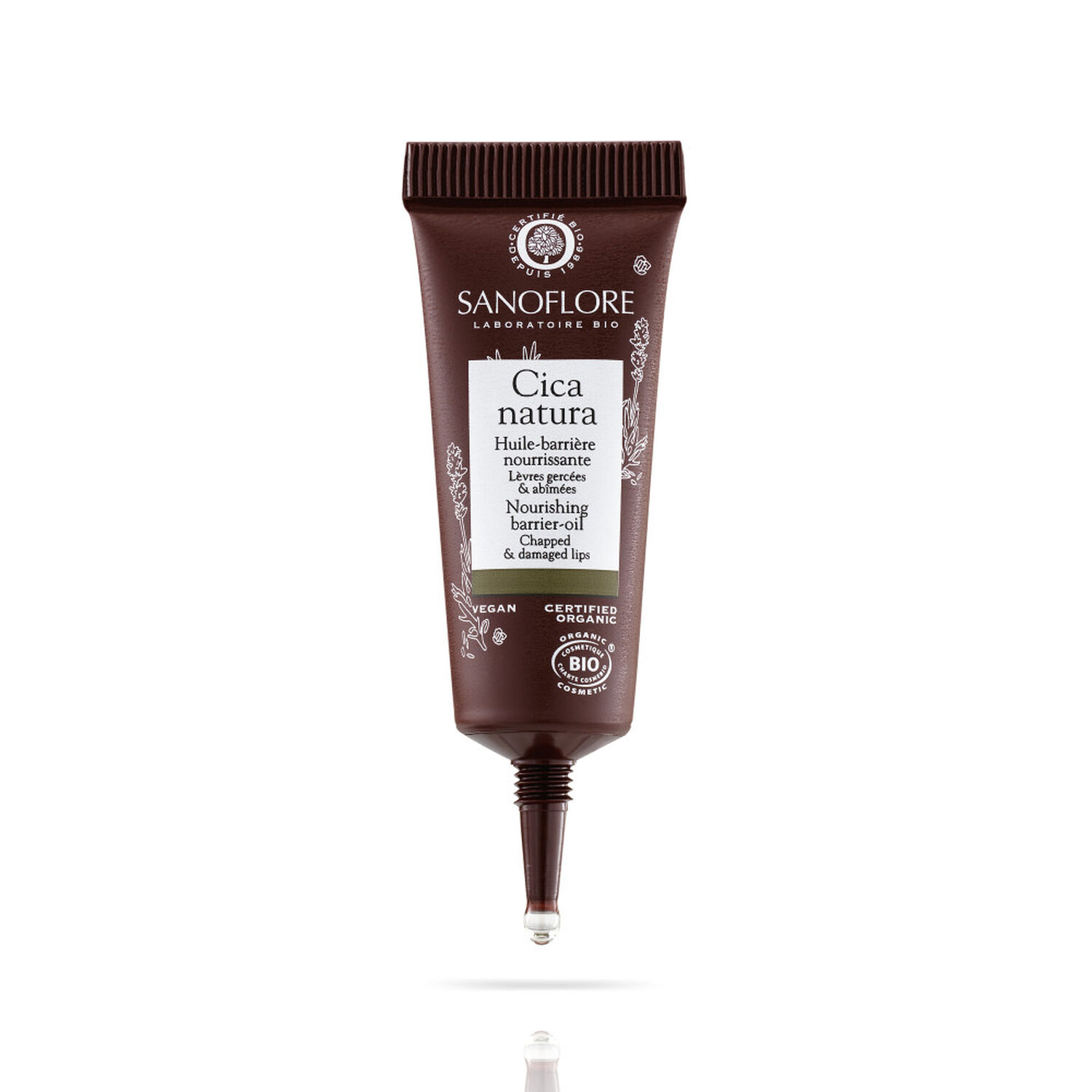 Sanoflore Cica Natura Huile Barrière Nourrissante Lèvres 7.5 ml