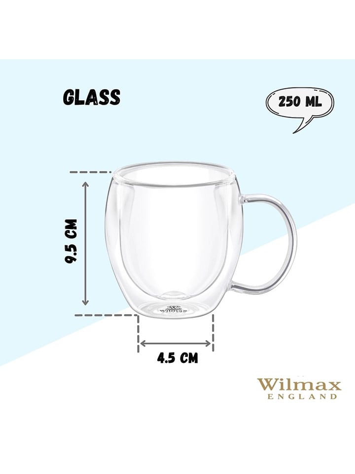Wilmax Glas in Transparent - 250 ml günstig kaufen onesize