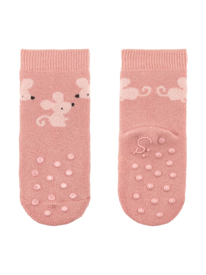 Sterntaler ABS Krabbelsocken 2er-Pack Regenbogen in zartrosa günstig kaufen 16