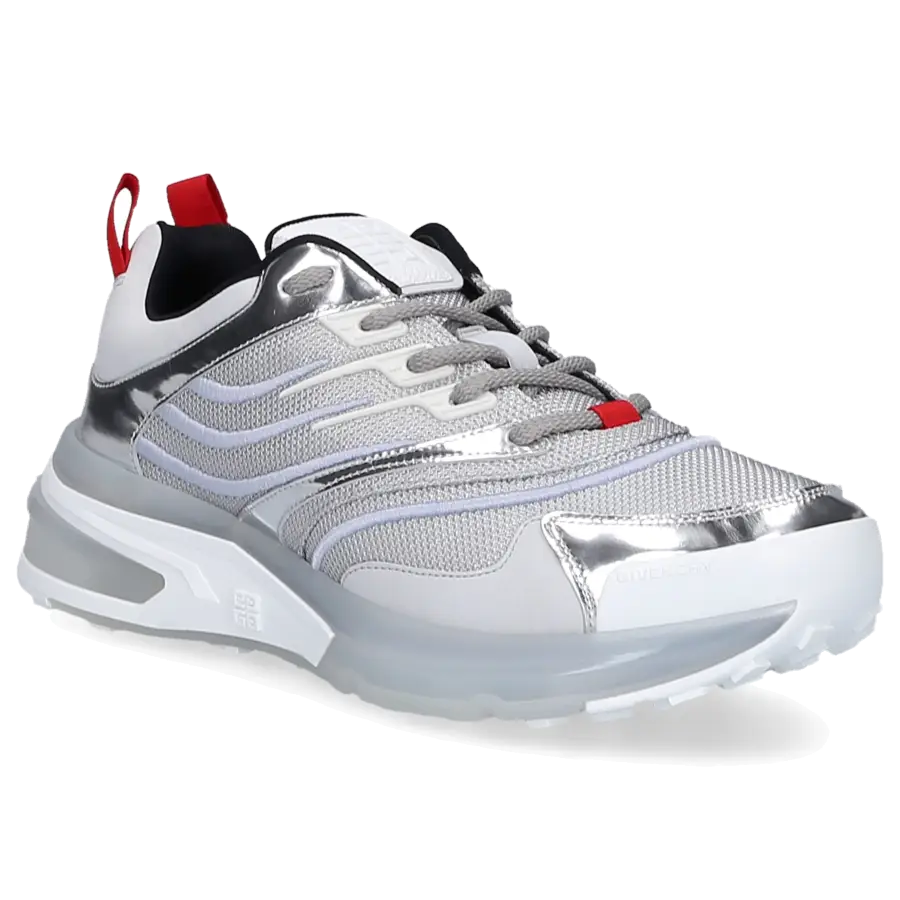 Givenchy - Sneaker low GIV 1 Kalbsleder - silber