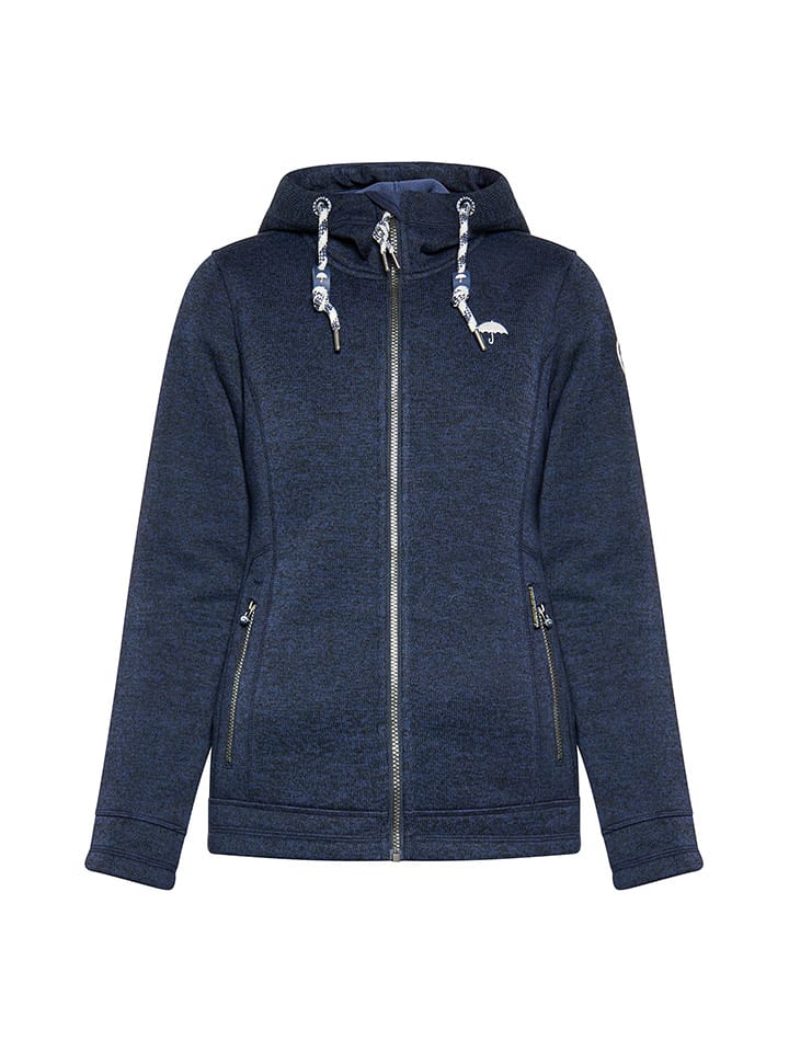 Schmuddelwedda Strickfleecejacke in Dunkelblau günstig kaufen