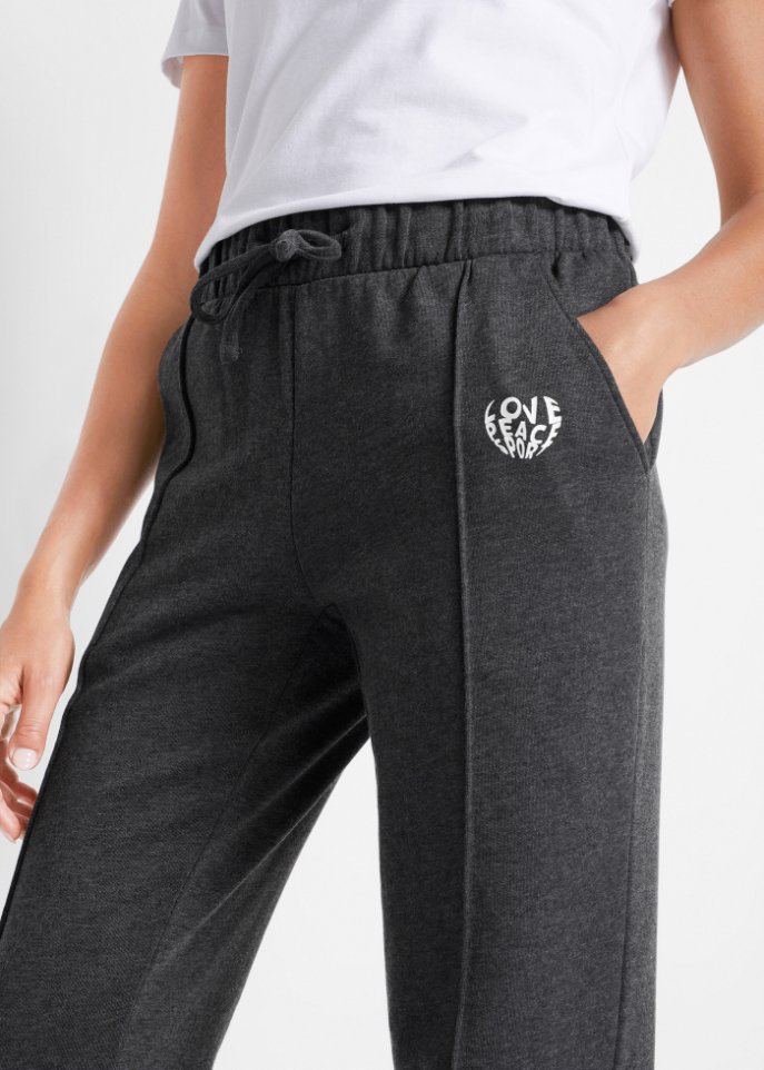 Jogginghose aus Bio-Baumwolle, gerade geschnitten