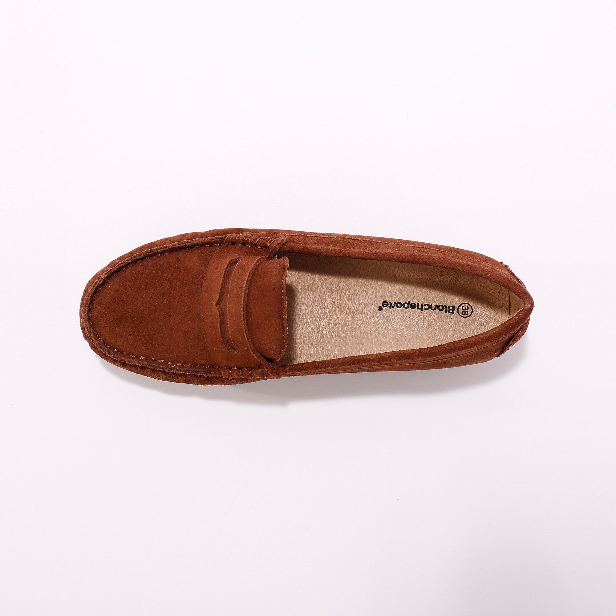 Mocassins en croûte de cuir