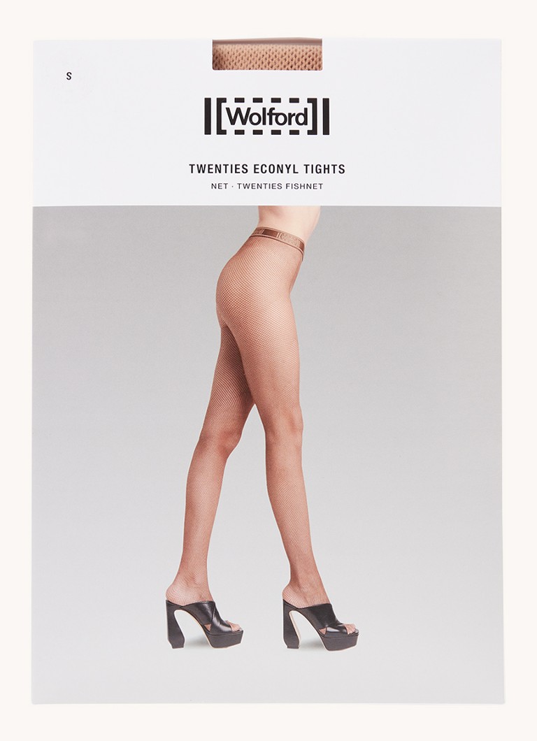Rajstopy rybaczki Wolford Twenties Econy z paskiem z logo