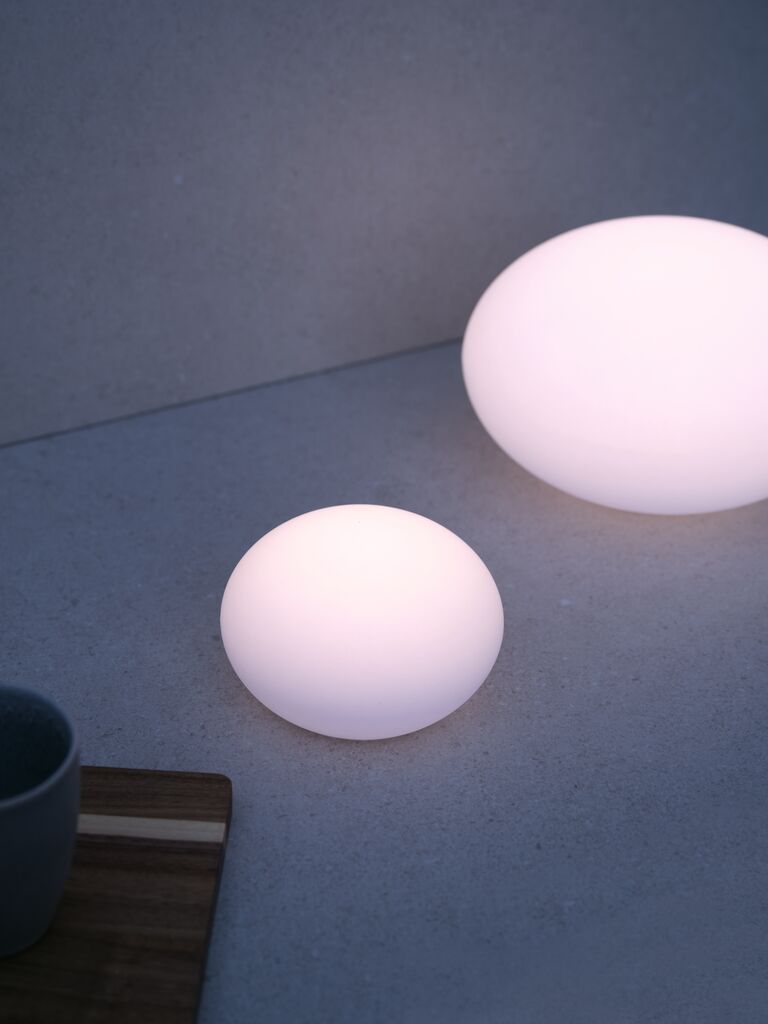 HAVESANGER Solarleuchte HAVESANGER Ø15xH10cm weiß