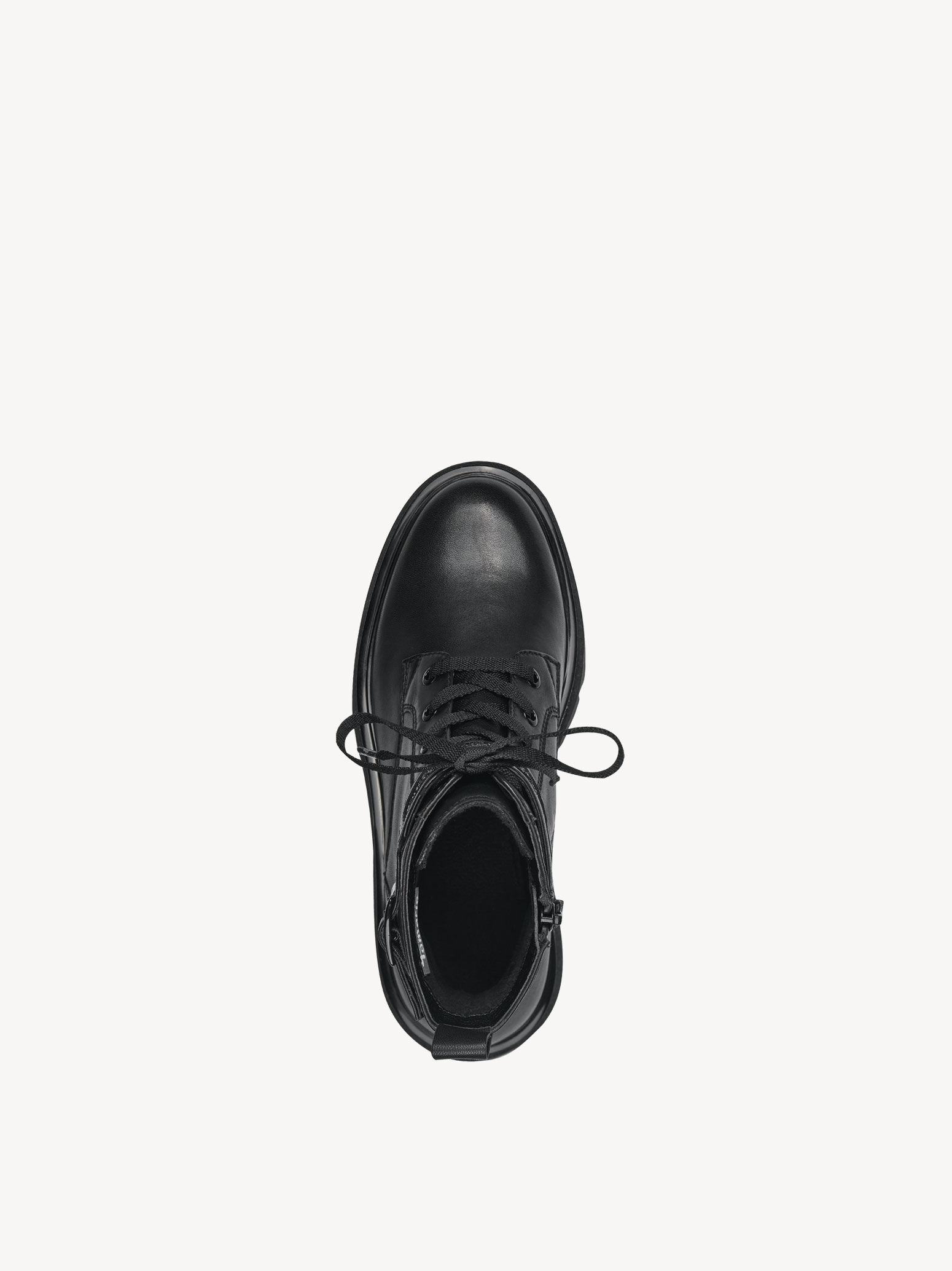 Bottine en cuir - noir