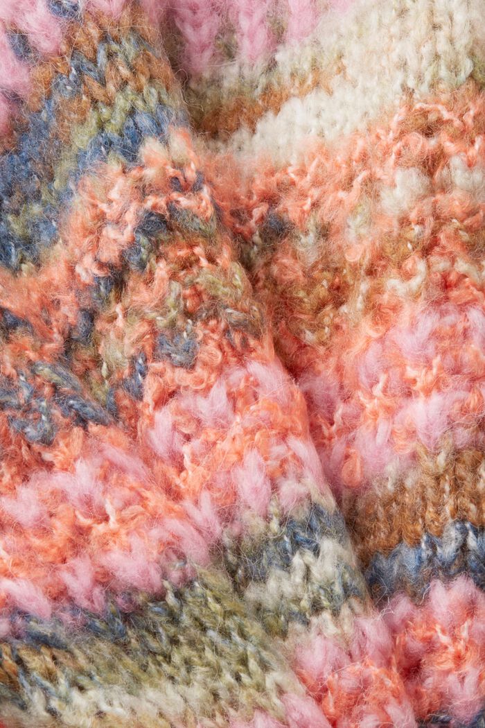 Gestreifter Pullover aus Wollmix