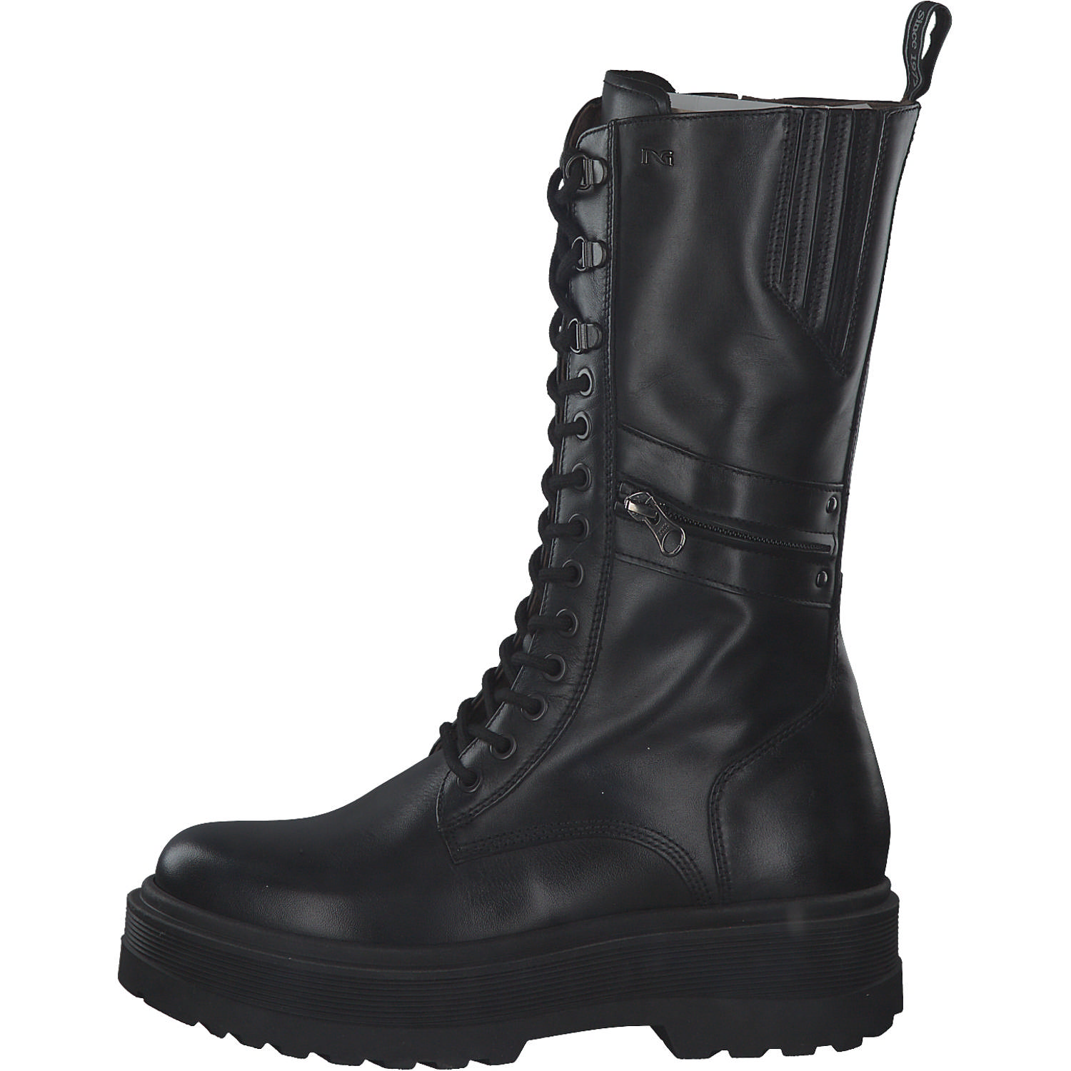 NeroGiardini I117147D, Schnürstiefeletten, Damen, Schwarz
