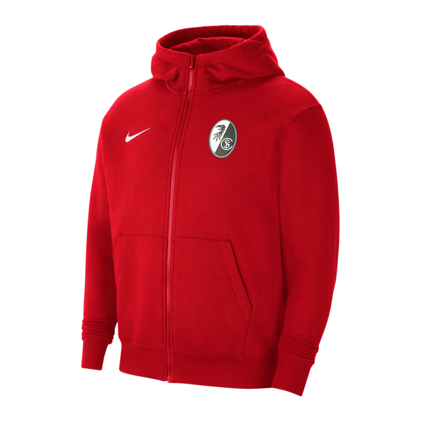 Nike SC Freiburg Fleece Kapuzenjacke K Rot F657